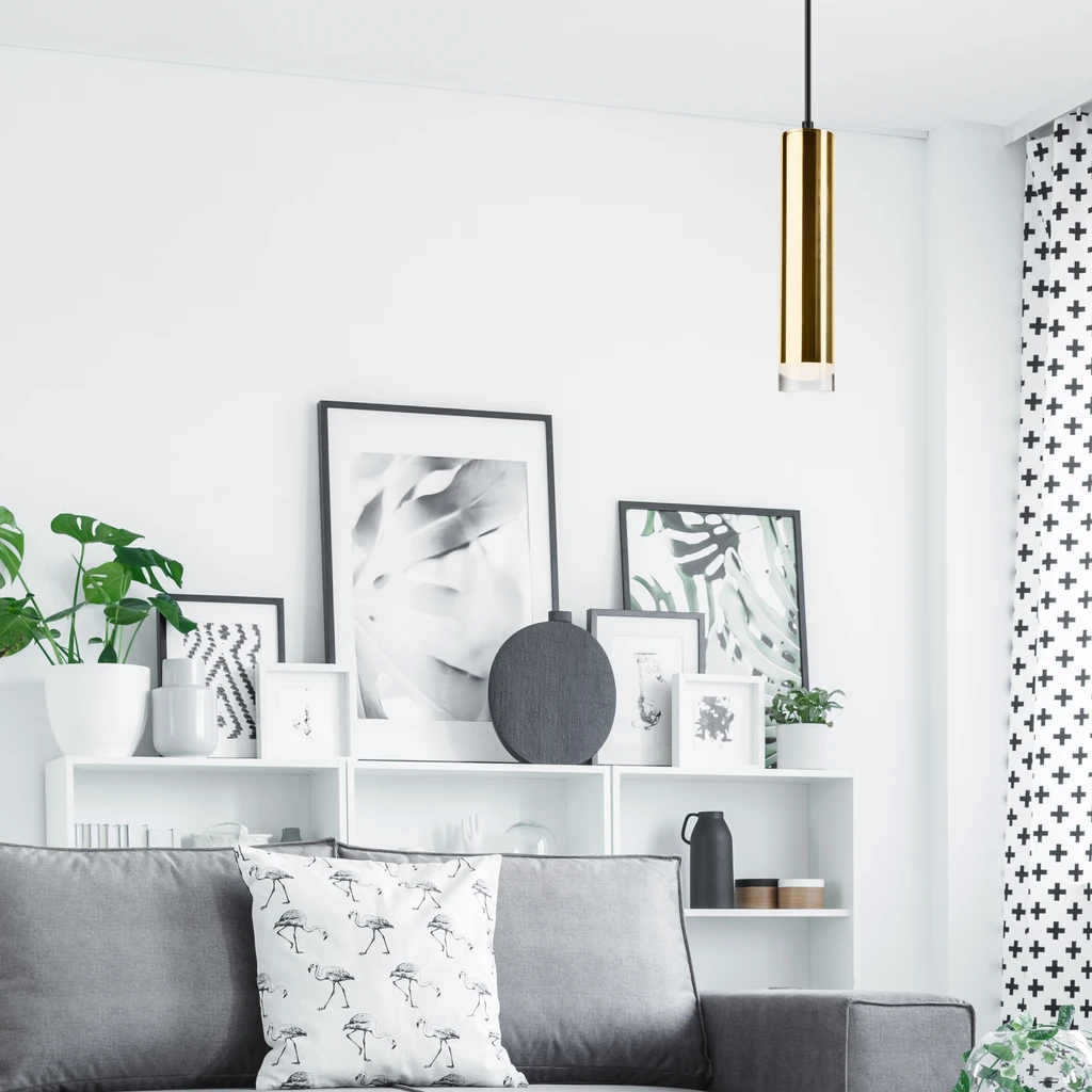 Luster na lanku tuba zlatá DIEGO I