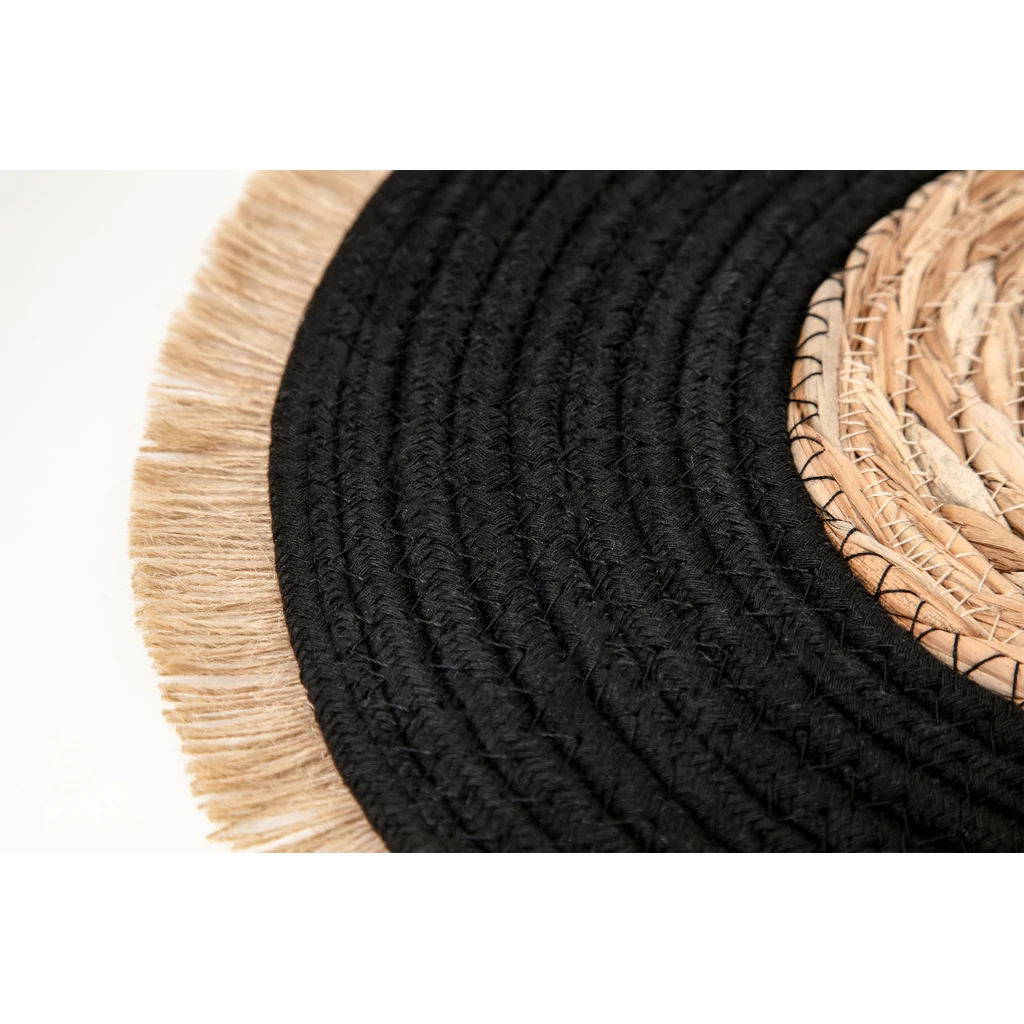 Prestieranie na stôl boho čierno-béžové 36 cm