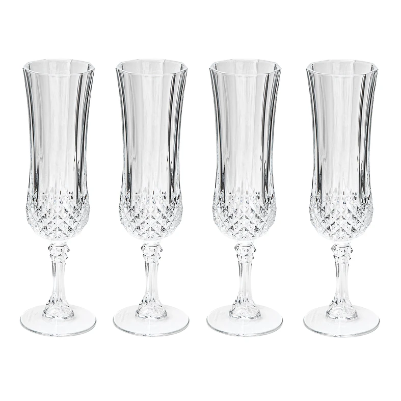 Pohár na šampanské LONGCHAMP FESTIVE 120 ml, súprava 4 ks