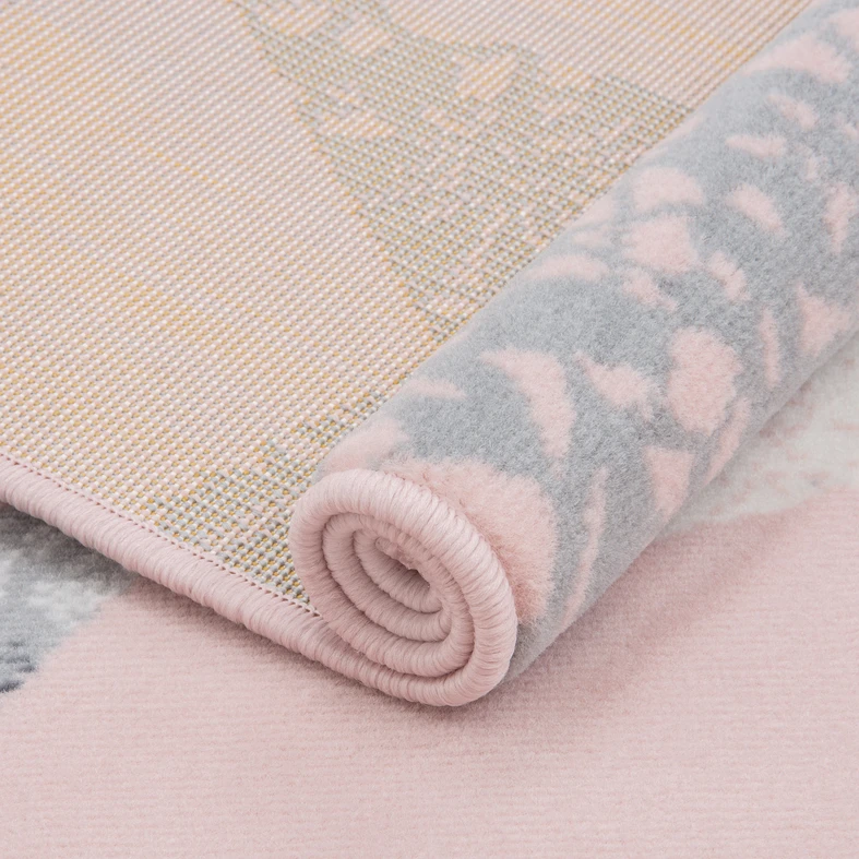 Ružový koberec HVIEZDY 120x170 cm