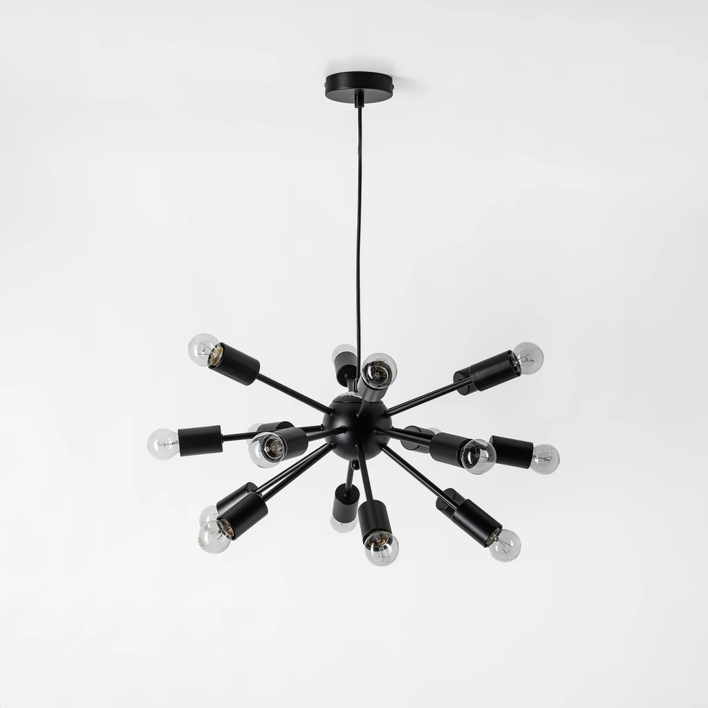 Loftové závesné svietidlo MANDI čierne 51 cm