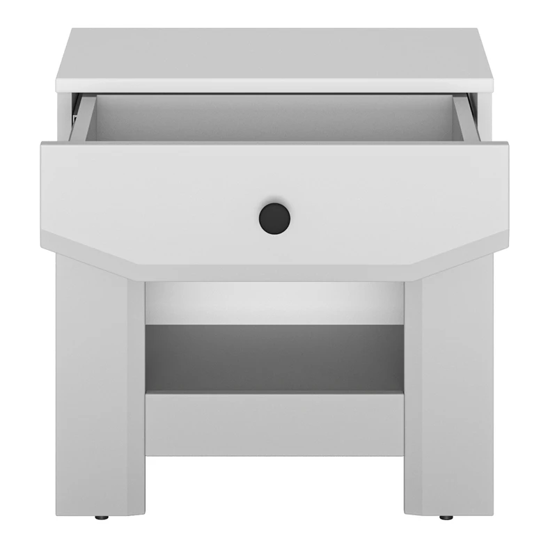 Nočný stolík biely TERNI 1S