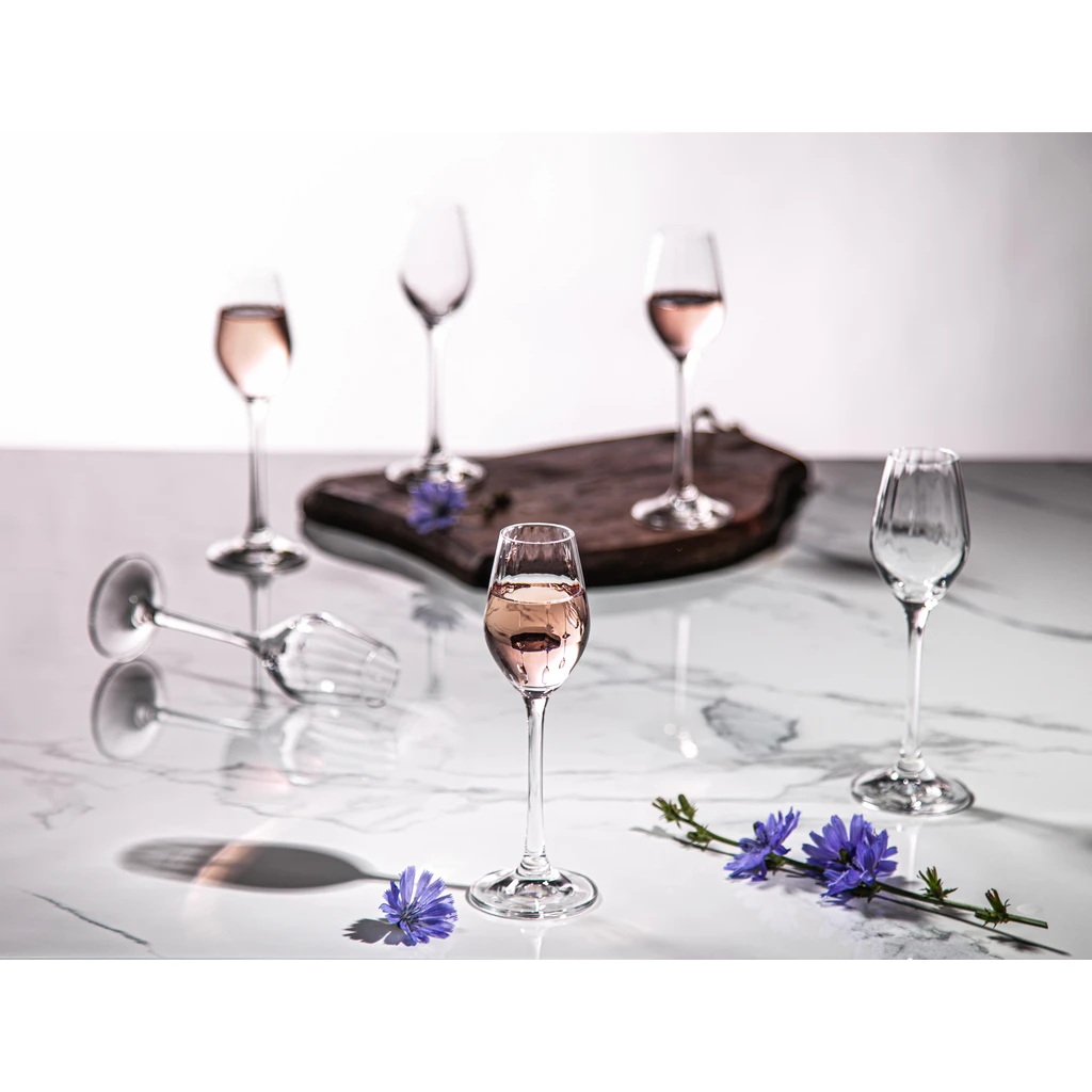 Sada 6 pohárov na likér WATERFALL 60 ml