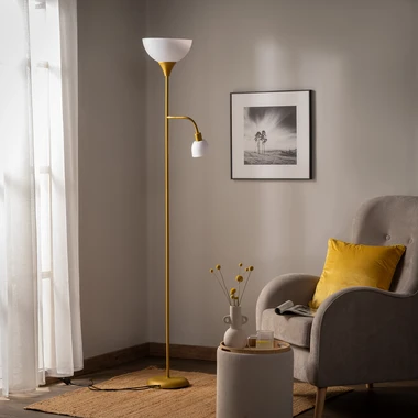 Stojacia lampa zlatá PESO