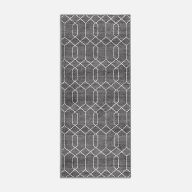 Geometrický koberec EPIC PRINT sivý 67x160 cm