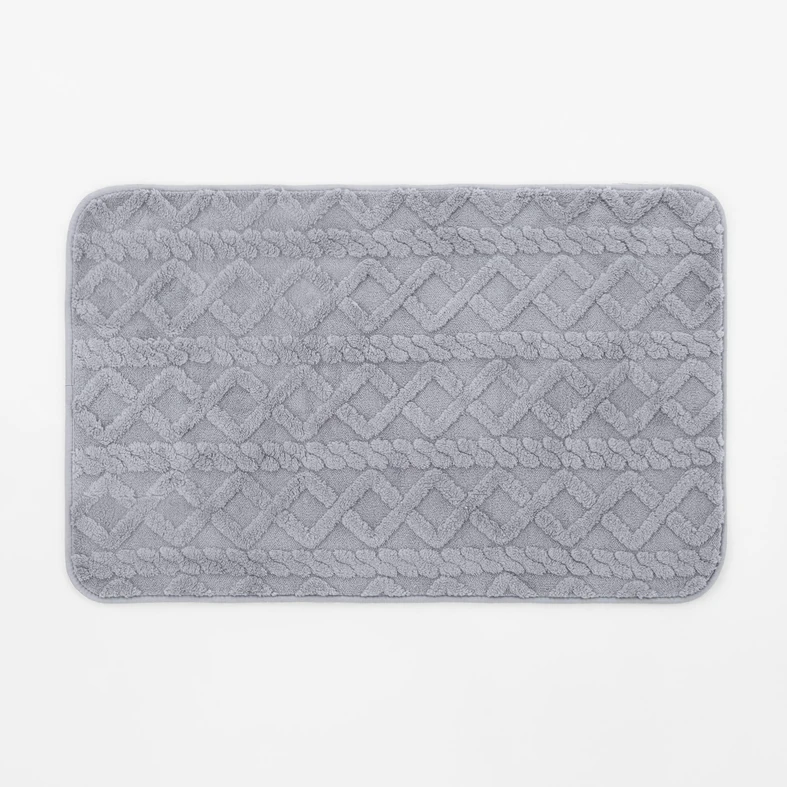Kúpeľňová predložka NORDIC, sivá, 50x80 cm