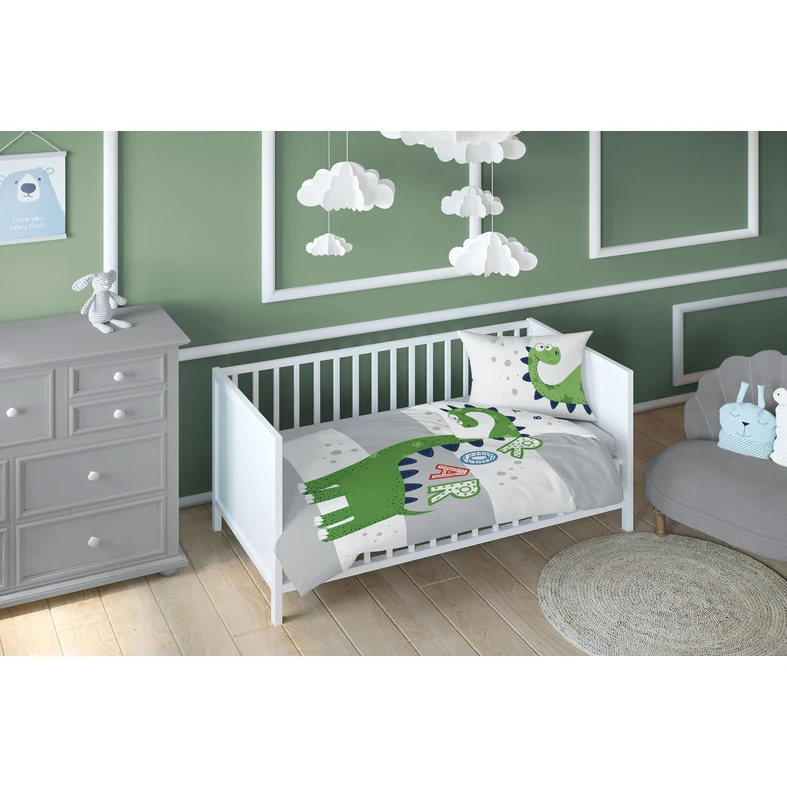 Bambusové obliečky DINOSAURUS 100x135 cm