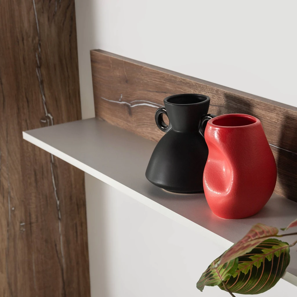 Moderná váza červená 15 cm