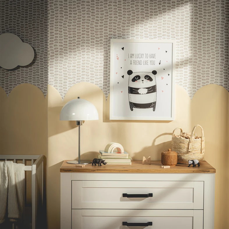 Obraz s motívom spiaceho medvedíka PANDA 40x50 cm