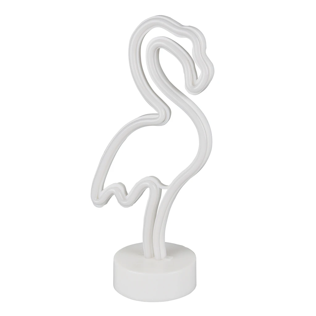 Dekoratívna stolná lampa LED NEON FLAMINGO
