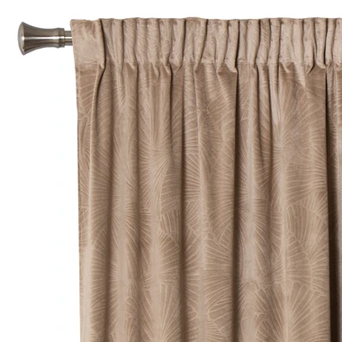 Záves do obývačky taupe BILO 140 x 260 cm