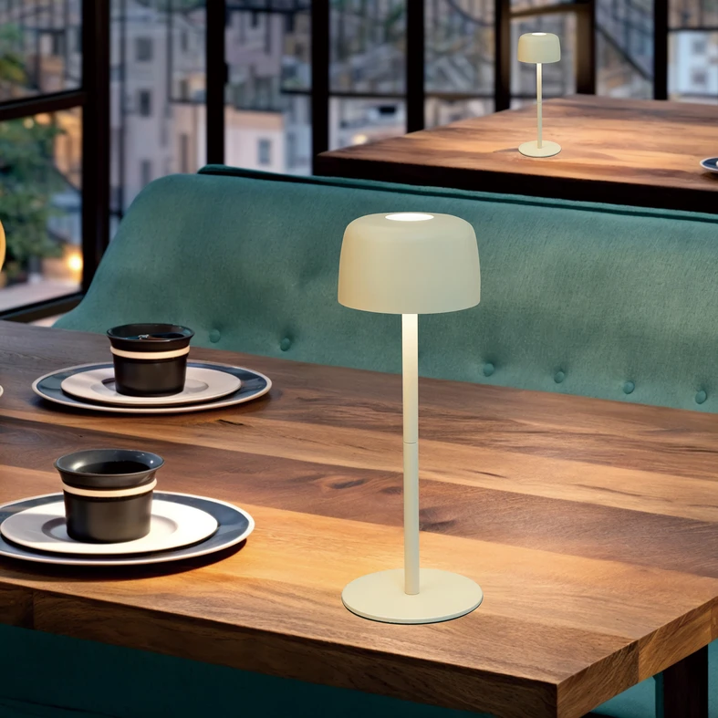 Stolná lampa LED IP44 zelená POCO