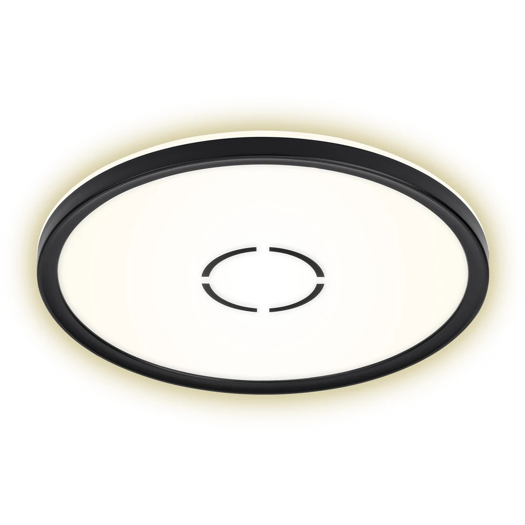 Stropná lampa LED kruh čierna FREE 29 cm