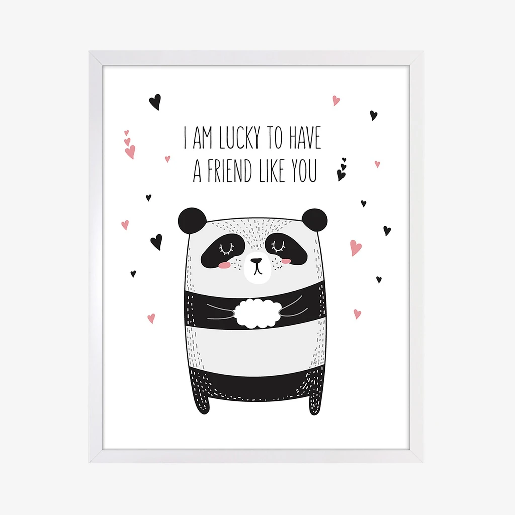 Obraz s motívom spiaceho medvedíka PANDA 40x50 cm