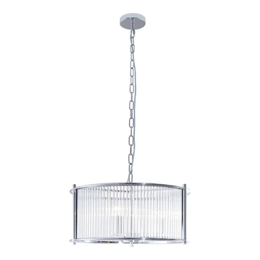 Chrómové závesné svietidlo MARMO 50 cm