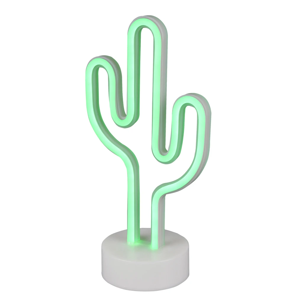 Dekoratívna stolná lampa LED NEON CACTUS