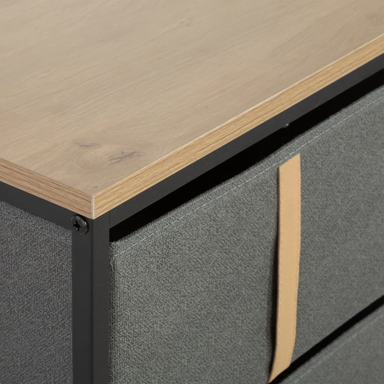 Vysoká komoda z textilu LENISSO