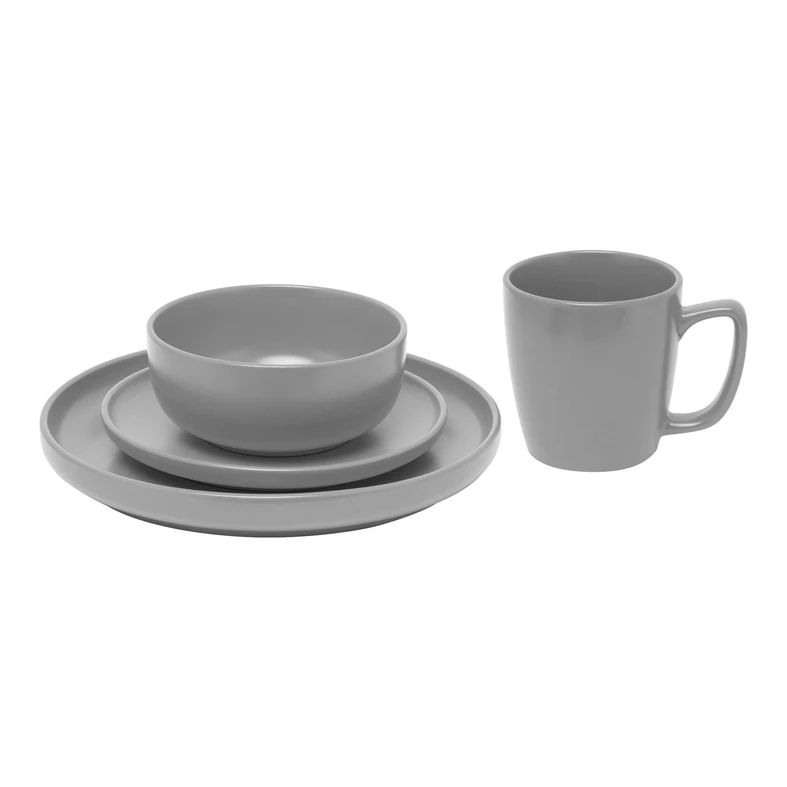 Miska hlboký tanier šedý RENE 690 ml