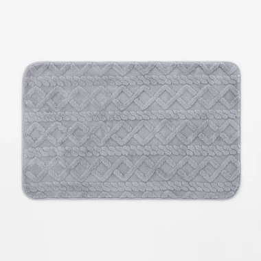 Kúpeľňová predložka NORDIC, sivá, 50x80 cm