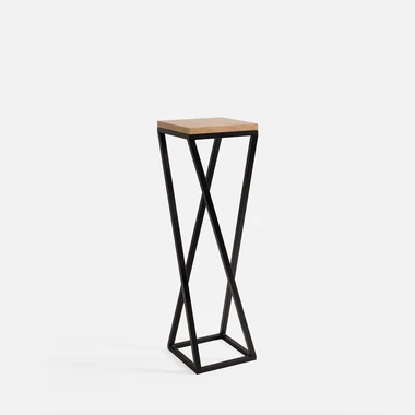 Loftový stojan na kvety, čierny dub LESCAR XS 47 cm