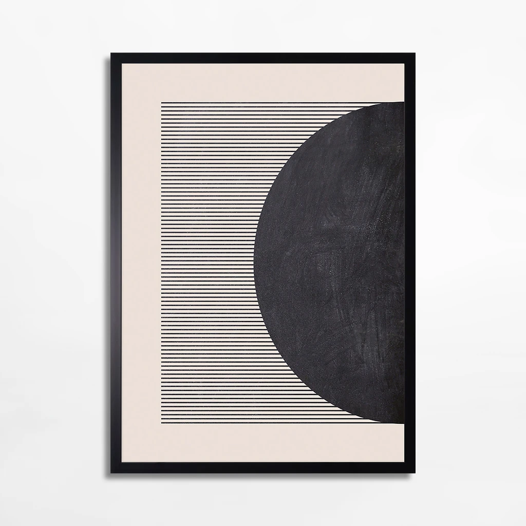 Nowoczesny obraz półokręgiem