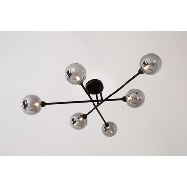 Stropné svietidlo BASIS gule čierne