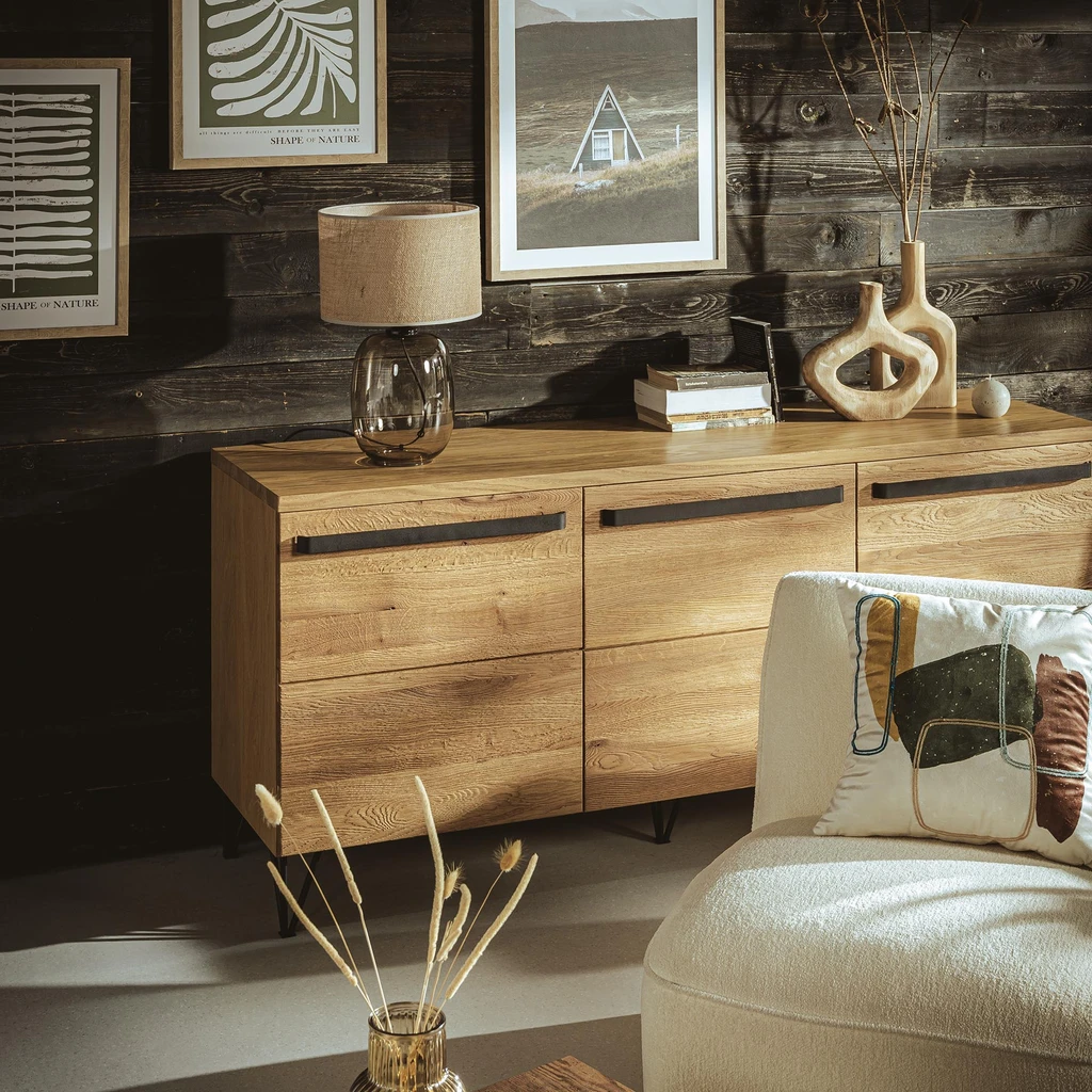 Stolná lampa tienidlo juta MELODY