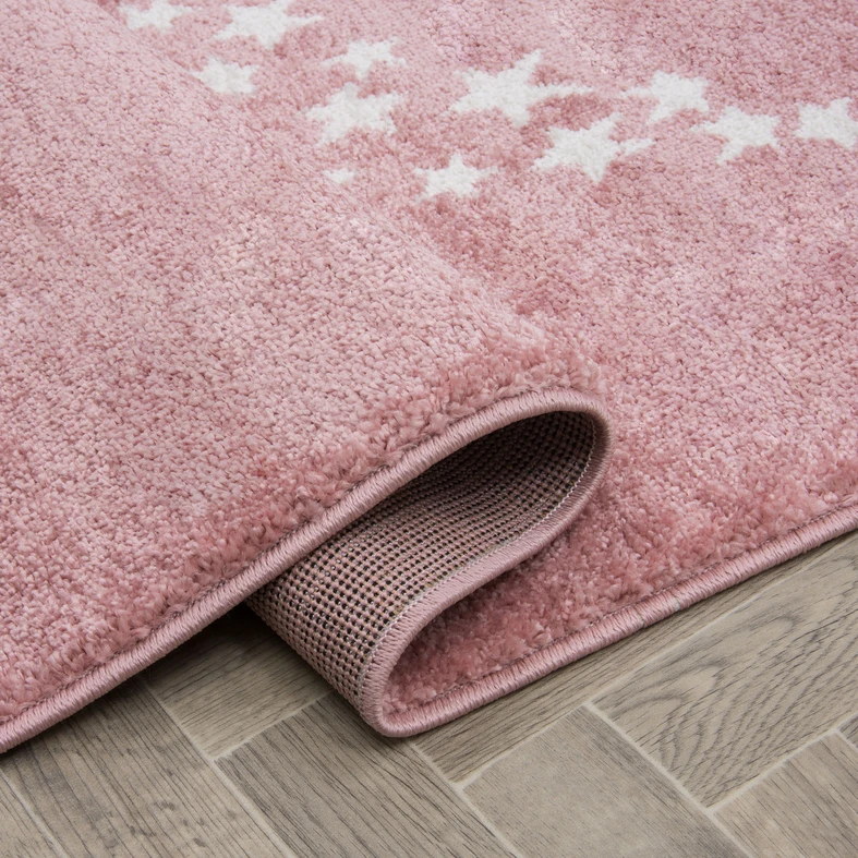 Ružový koberec KIDS HVIEZDA 80x150 cm