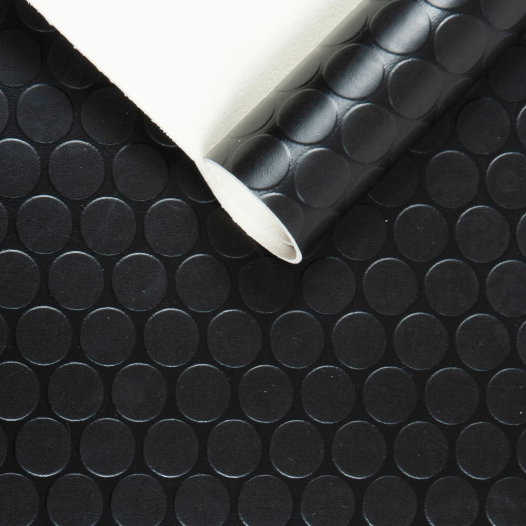 Behúň do kuchyne, čierny s bodkami, 67x200 cm