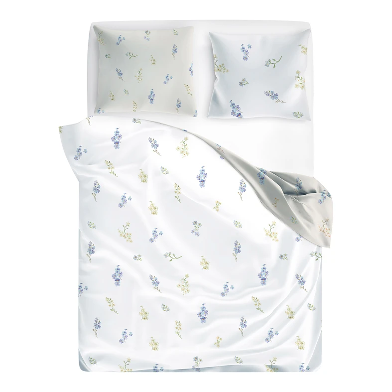 Bavlnené posteľné prádlo s jemným kvetinovým vzorom COTTAGE HOME 160x200 cm