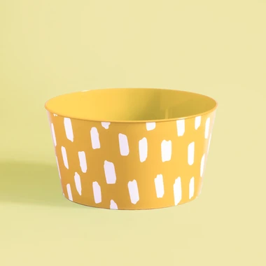 Súprava 4 plastových žltých misiek 750 ml