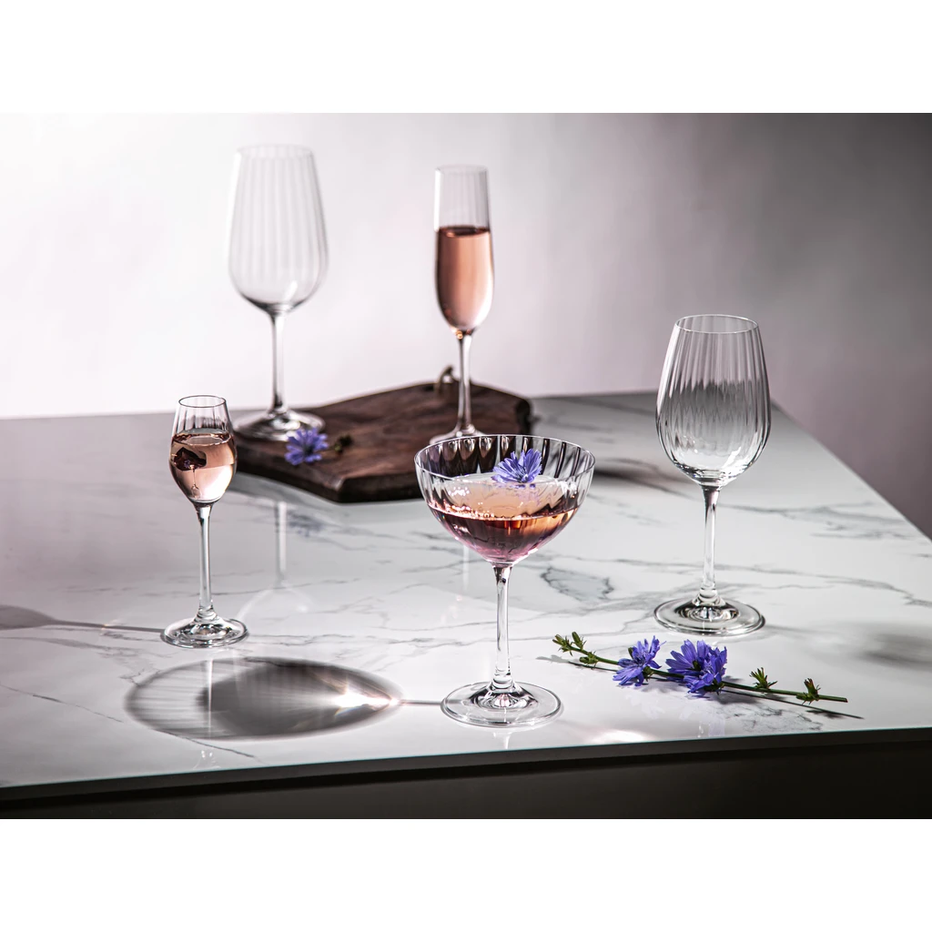 Sada 6 pohárov na šampanské WATERFALL 190 ml