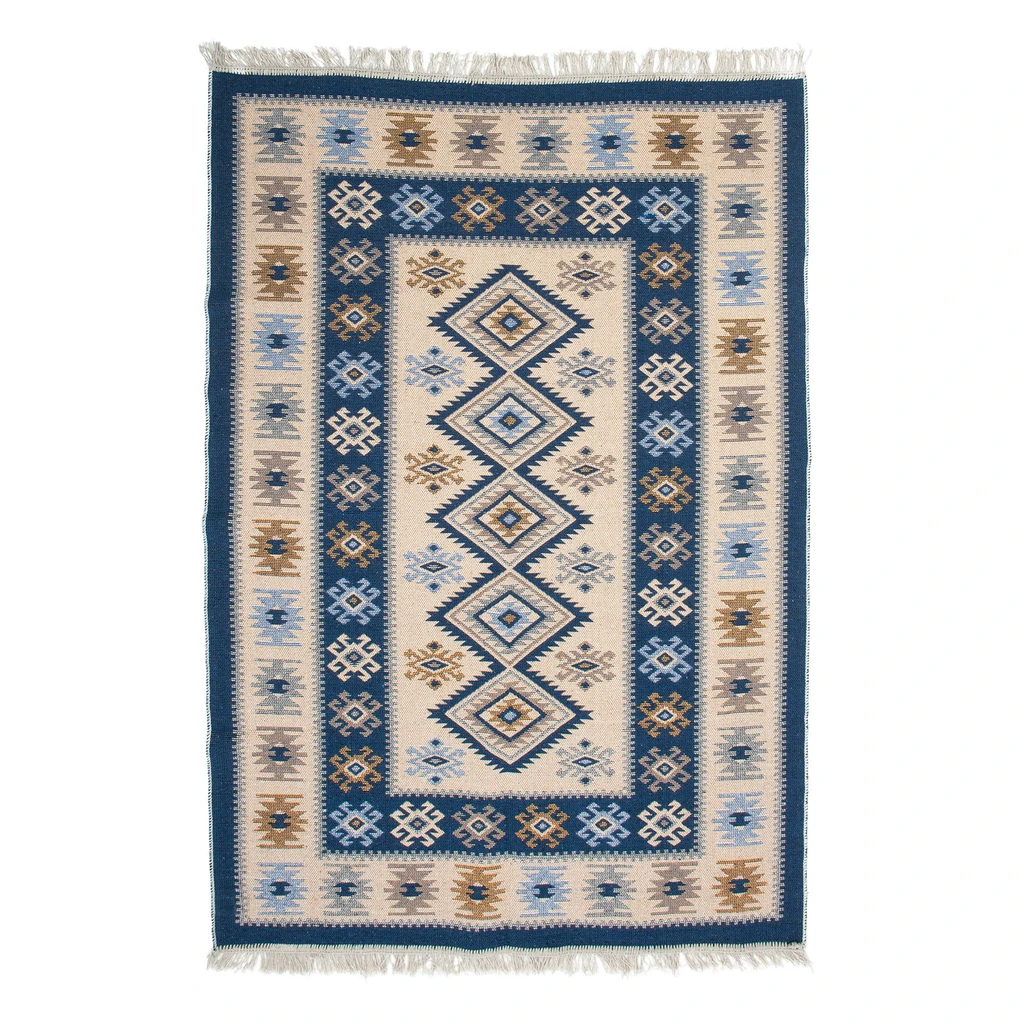 Koberec modrý ALBORG 120x180 cm