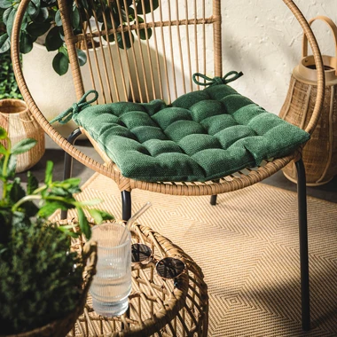 Podsedák na stoličku tmavozelený DALLAS 40x40 cm