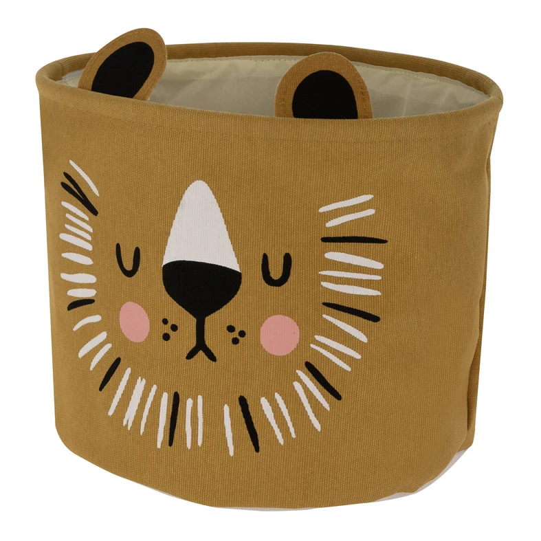 Súprava 2 košov na hračky ZVIERATÁ ORANŽOVÁ