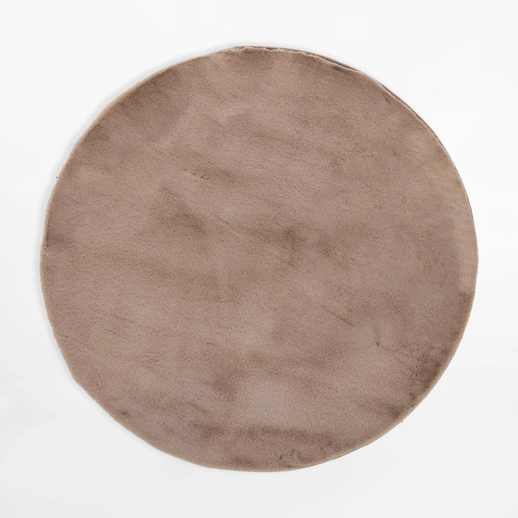 Okrúhly koberec RABBIT, taupe, 120 cm