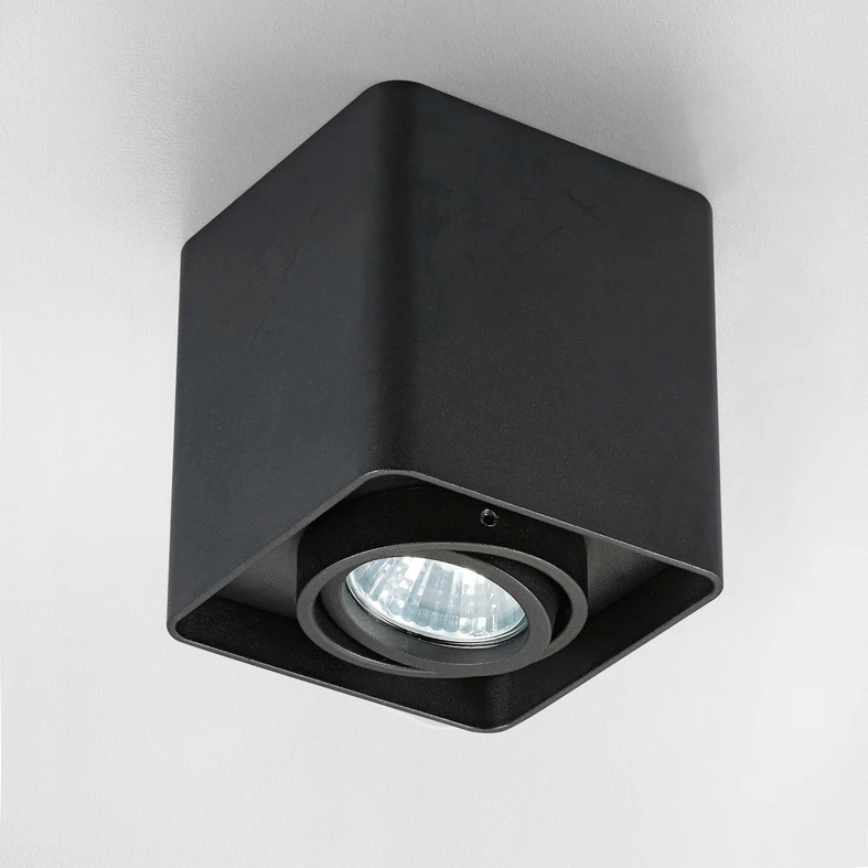 Čierne svietidlo QUADRY SL 1