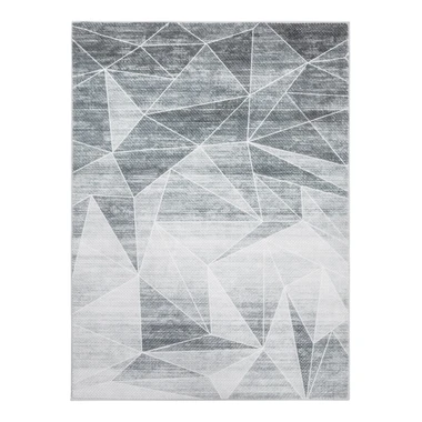 Geometrický koberec PUERTO svetlosivý 120x160 cm