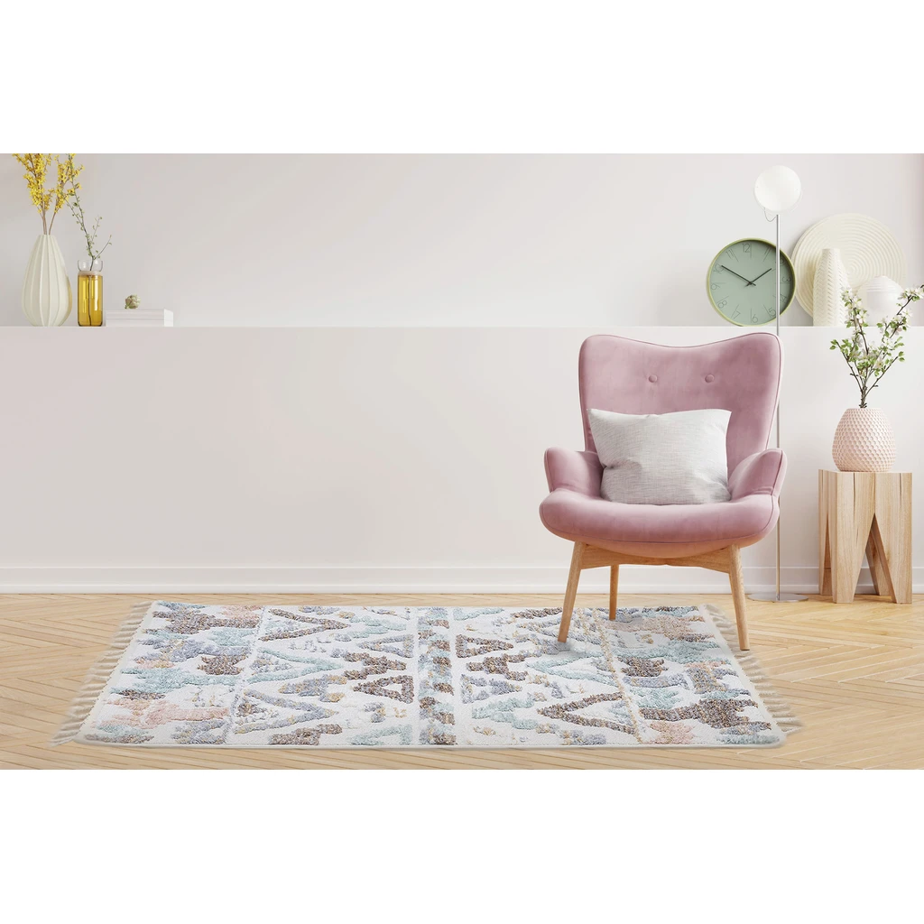 Koberec so strapcami etno vzor NEVADA 120x170 cm