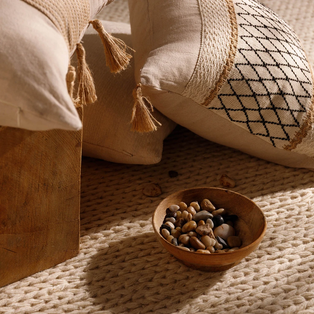 Dekoračná obliečka na vankúš v kosoštvorcoch LESA 45x45 cm