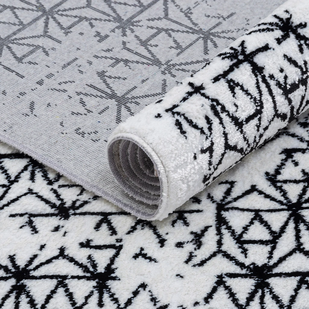 Koberec lesklý biely KASHMIR 120x170 cm