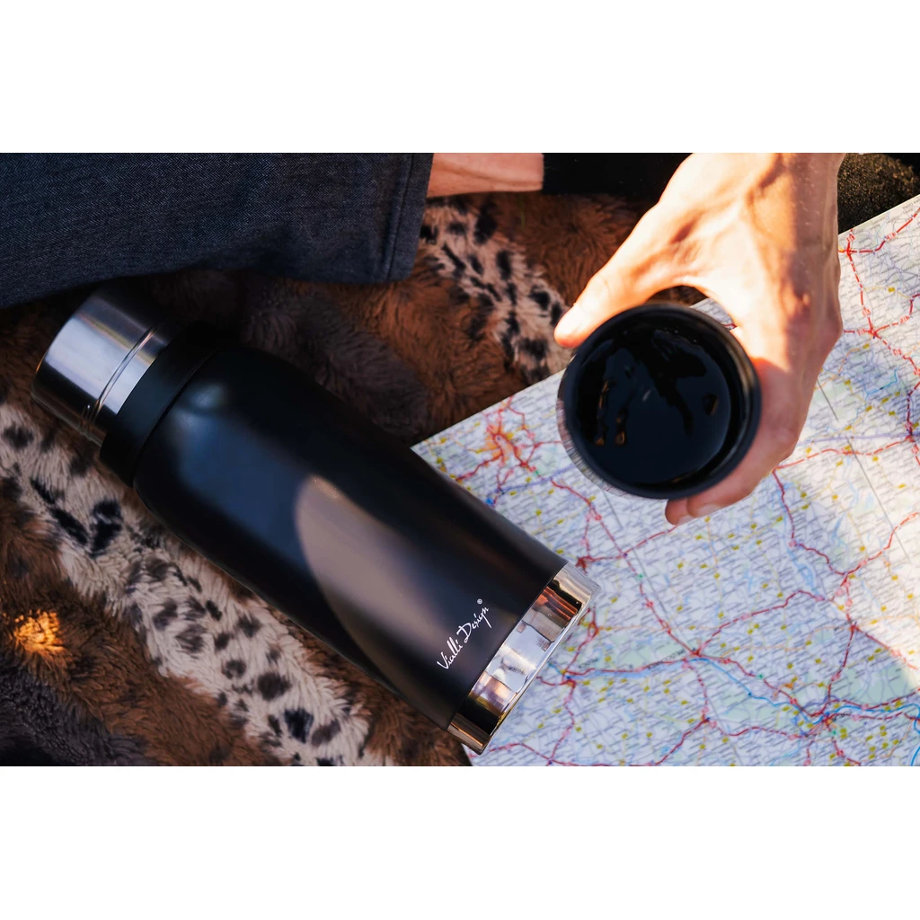 Termoska s 2 hrnčekmi grafit FUORI 1 l