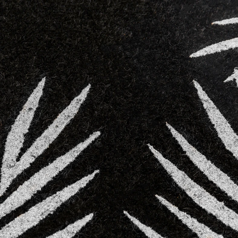 Kokosová rohožka s motívom palmových listov 40x60 cm