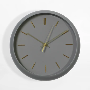 Nástenné hodiny sivé 30,5 cm