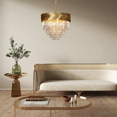 Závesné svietidlo LYON glamour zlaté