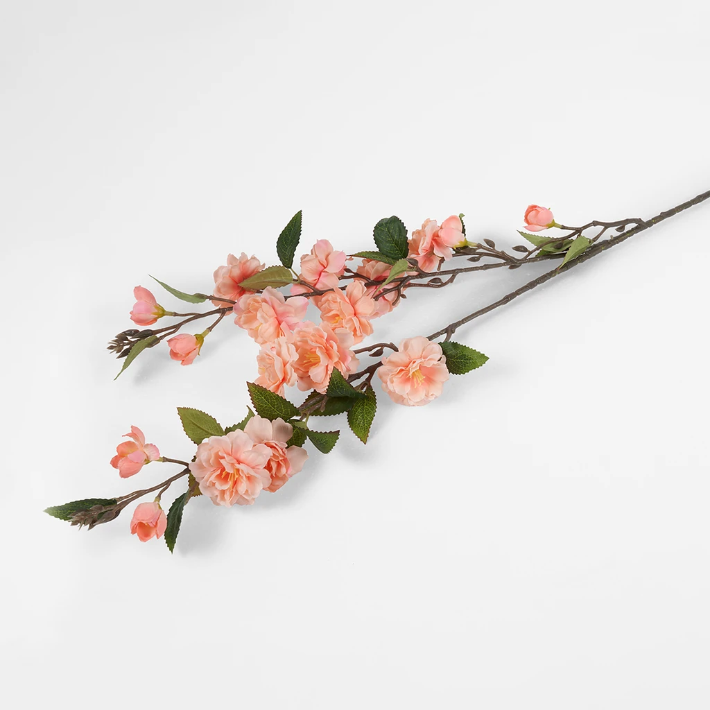 Umelý kvet jablone v oranžovej farbe 90 cm