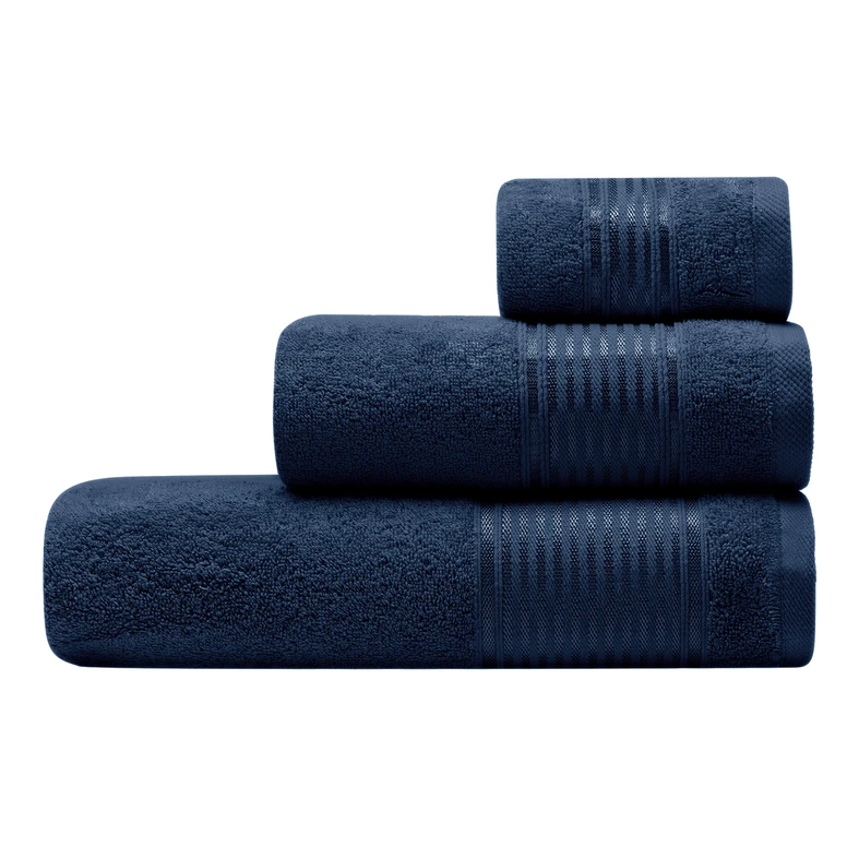 Tmavomodrý uterák ESTERA 70x140 cm