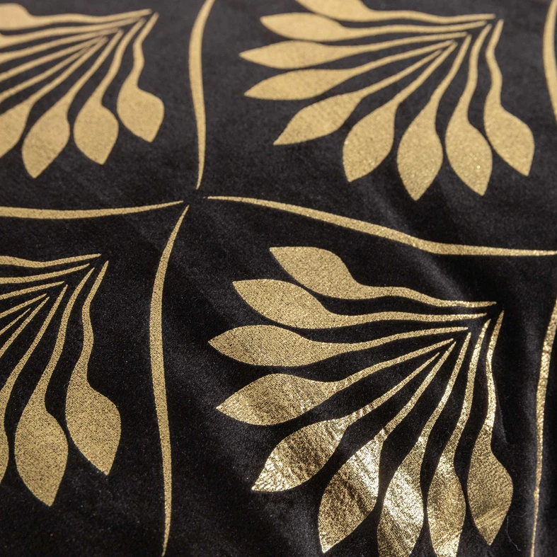 Czarna dekoracyjna poszewka w stylu art deco