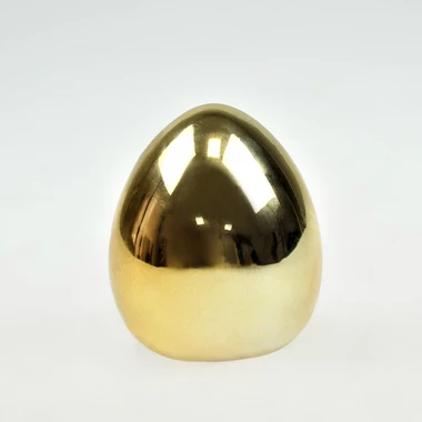 Veľkonočná dekorácia VAJÍČKO zlaté 10 cm