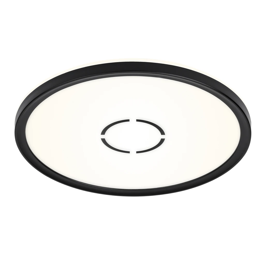 Stropná lampa LED kruh čierna FREE 29 cm